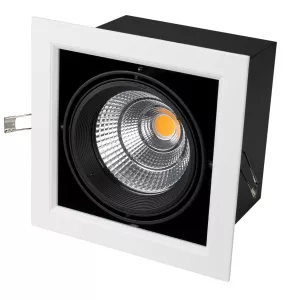 Светильник CL-KARDAN-S190x190-25W Warm3000 (WH-BK, 30 deg)