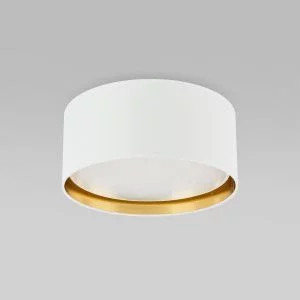 Потолочный светильник с тканевым абажуром TK Lighting Bilbao White Gold 3379