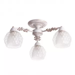 Потолочная люстра Arte Lamp MALINA Белый||Золотистый A7695PL-3WG