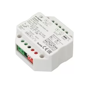 Диммер SMART-D12-DIM-PUSH-VR (12-48V, 1x6A, 2.4G) (Arlight, IP20 Пластик, 5 лет)