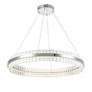 Светильник подвесной ST-Luce Хром/Прозрачный LED 1*60W 3000K CHERIO SL383.123.01