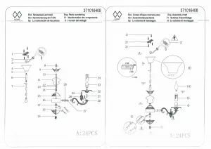 Потолочный светильник MW-Light Аврора бронзовый 371016408