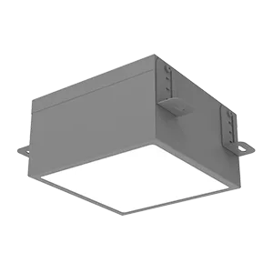 Светодиодный светильник VARTON DL-Grill для потолка Грильято 200х200 мм встраиваемый 25 Вт 4000 К 186х186х80 мм IP54 RAL7045 серый муар диммируемый по протоколу DALI