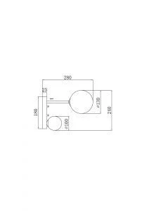 Настенный светильник (бра) Freya FR5376WL-02B