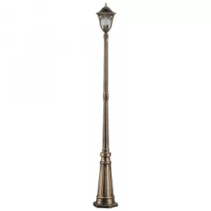 Светильник садово-парковый Feron PL4087 четырехгранный, столб  100W E27 230V, черное золото