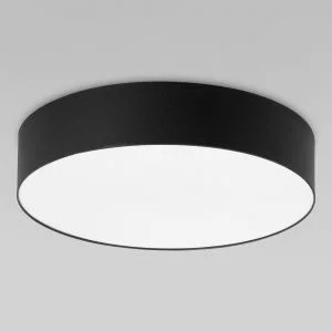 Потолочный светильник с тканевым абажуром TK Lighting Rondo Black 1587