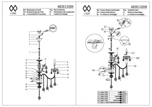 Потолочный светильник MW-Light Селена золотой 482013208