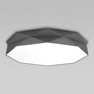 Потолочный светильник с тканевым абажуром TK Lighting Kantoor Graphite 4223