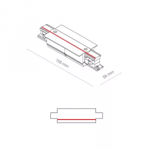 Коннектор прямой для трехфазной трековой системы Nowodvorski Ctls Power White 8686