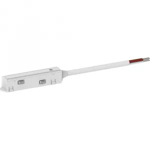 Соединитель-коннектор для низковольтного шинопровода, белый, LD3001