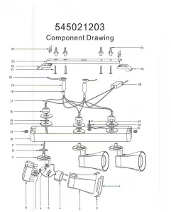 Светильник спот De Markt Астор белый 545021203