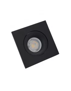Встраиваемый светильник, IP 20, 50 Вт, GU10, черный, алюминий
