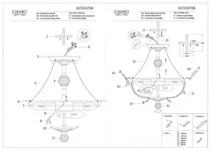 Потолочный светильник MW-Light Патриция  хром 447010706