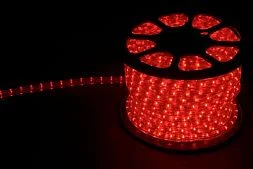 Дюралайт (световая нить) со светодиодами, 3W 50м 230V 72LED/м 11х17мм, красный-желтый, LED-F3W