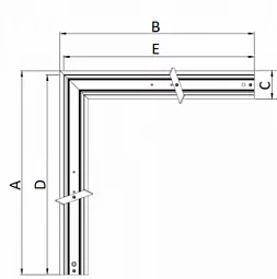 Потолочный светодиодный светильник Wall mounting LINER/S LED TH (2 pcs)