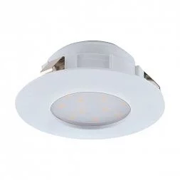 95817 Светодиодный встраиваемый светильник PINEDA, 1х4,9W(LED), Ø78, IP44, пластик, белый EGLO