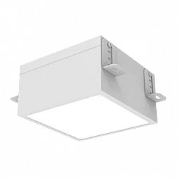 Светодиодный светильник VARTON DL-Grill для потолка Грильято 150х150 мм встраиваемый 15 Вт 3000 К 136х136х80 мм IP54 RAL9003 белый муар