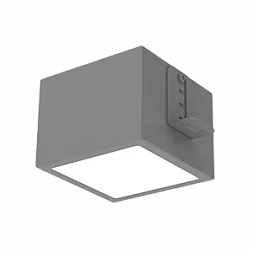 Светодиодный светильник VARTON DL-Grill для потолка Грильято 100х100 мм встраиваемый 15 Вт 3000 К 86х86х65 мм IP40 RAL7045 серый муар