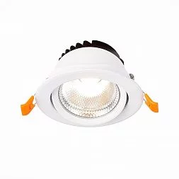 Св-к встр. Белый LED 1*10W 4000K 750Lm Ra80 24° IP20 D109xH65 220-240V MIRO ST211.548.10.24