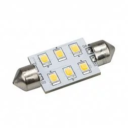 Автолампа ARL-F37-6E White (10-30V, 6 LED 2835) (ANR, Открытый)