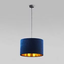 Подвесной светильник с тканевым абажуром TK Lighting Tercino Blue 6172