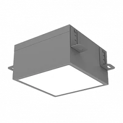 Светодиодный светильник VARTON DL-Grill для потолка Грильято 200х200 мм встраиваемый 15 Вт 3000 К 186х186х80 мм IP54 RAL7045 серый муар диммируемый по протоколу DALI