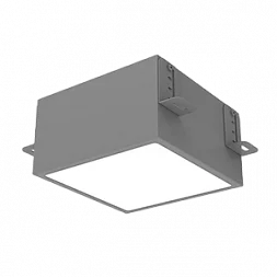 Светодиодный светильник VARTON DL-Grill для потолка Грильято 150х150 мм встраиваемый 24 Вт 3000 К 136х136х75 мм IP40 RAL7045 серый муар диммируемый по протоколу DALI