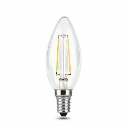 Лампа Gauss Filament Свеча 5W 420lm 2700К Е14 LED 1/10/50