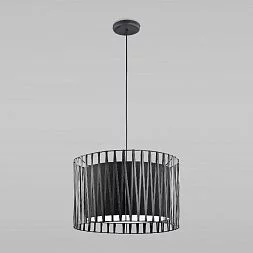 Подвесной светильник с тканевым абажуром TK Lighting Harmony Black 1655