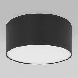 Потолочный светильник с тканевым абажуром TK Lighting Rondo Black 1088