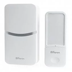 Звонок дверной Feron DB-100 Электрический 18 мелодий белый 230V