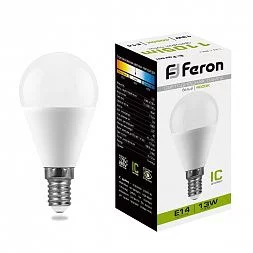 Лампа светодиодная Feron LB-950 Шарик E14 13W 175-265V 4000K