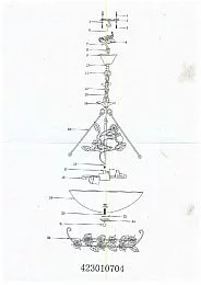 Потолочный светильник MW-Light Розалия 423010704